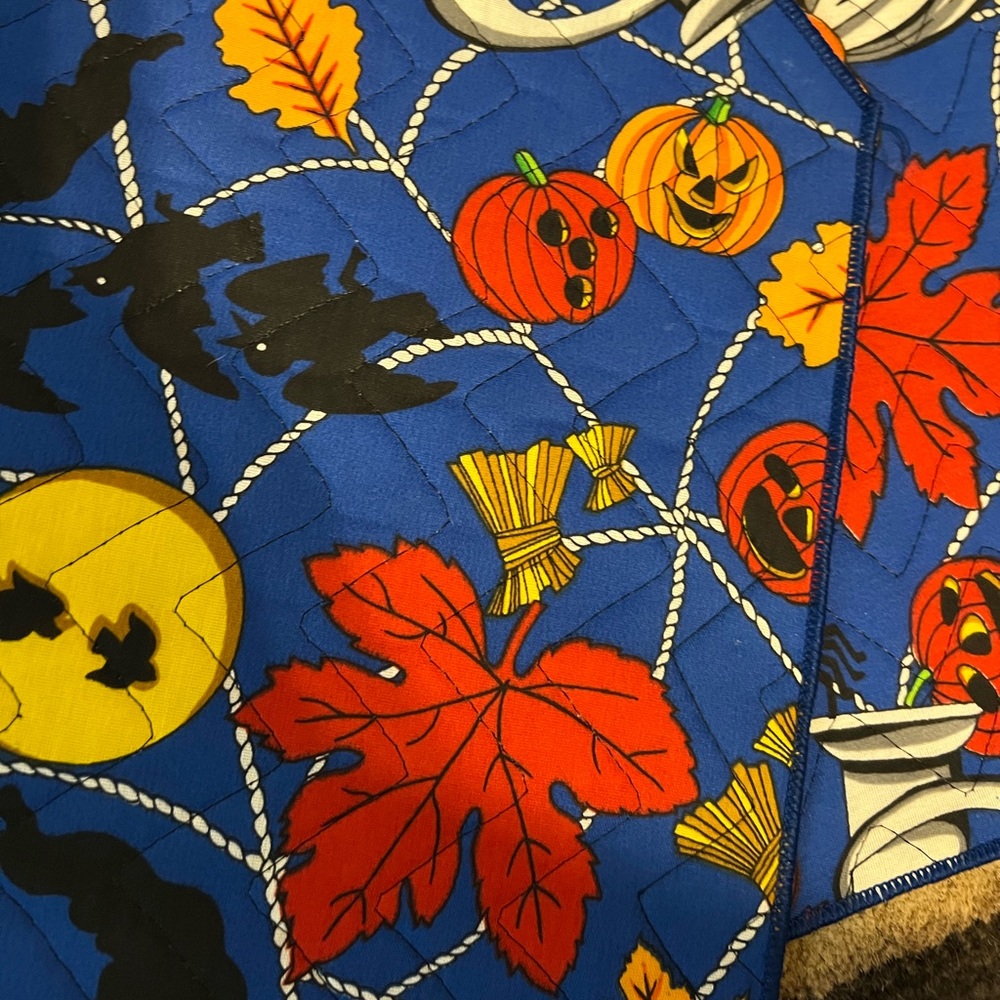 he cutest set of quilted fabric vintage Halloween placemat - Picture 15 of 15